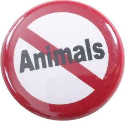 Animals verboten Button